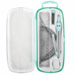 Готовальня BRAUBERG SCHOOL KIT, 9 предметов, циркуль 125 мм, чертежные принадлежности, мятный цвет, 210716 Готовальня BRAUBERG SCHOOL KIT, 9 предметов, циркуль 125 мм, чертежные принадлежности, мятный цвет, 210716 - фото 4