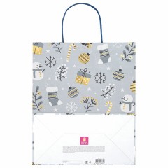 Пакет подарочный НАБОР 4 штуки новогодний 26x32x13 см, "Kraft Large", ЗОЛОТАЯ СКАЗКА, 592133 Пакет подарочный НАБОР 4 штуки новогодний 26x32x13 см, "Kraft Large", ЗОЛОТАЯ СКАЗКА, 592133 - фото 8
