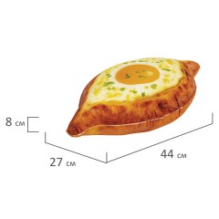 Игрушка мягкая "ХАЧАПУРИ", ткань вельбоа, 44х27 см, WOOZOO (ВУЗУ), 666980 - фото 3