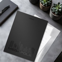 Папка с боковым металлическим прижимом ERICH KRAUSE "MEGAPOLIS", 17 мм, до 150 листов, ассорти, 50139 - фото 4