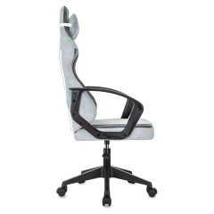 Кресло компьютерное BRABIX "Forcer GM-127", 2 подушки, ткань, серое/светло-голубое, 533214 - фото 4
