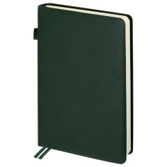 Ежедневник датированный 2026, А5, 138х213 мм, BRAUBERG "Essential", под кожу, держатель, темно-зеленый, 117394 - фото 2