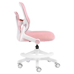 Кресло детское с подставкой для ног BRABIX KIDS "MG-215", сетка/ткань TW, розовое, 533311 - фото 7