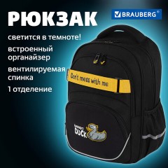 Рюкзак BRAUBERG MOTION, 2 отделения, 3 кармана, "Angry duck", СВЕТЯЩИЙСЯ, 41х28х17 см, 272031 Рюкзак BRAUBERG MOTION, 2 отделения, 3 кармана, "Angry duck", СВЕТЯЩИЙСЯ, 41х28х17 см, 272031 - фото 18