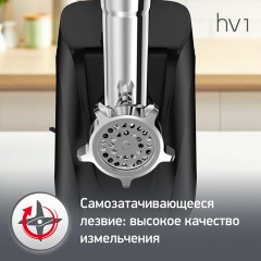 Мясорубка MOULINEX ME112832, 1600 Вт, производительность 1,9 кг/мин, 5 насадок, реверс, пластик, черная, 8010000864 Мясорубка MOULINEX ME112832, 1600 Вт, производительность 1,9 кг/мин, 5 насадок, реверс, пластик, черная, 8010000864 - фото 7