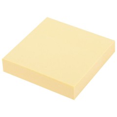 Блок самоклеящийся (стикеры) STAFF STANDARD, ПАСТЕЛЬНЫЙ 51х51 мм, желтый, 100 листов, 116577 - фото 2