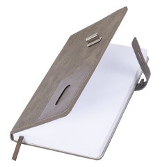 Ежедневник недатированный А5 138х213 мм BRAUBERG "Cowboy", под кожу, застежка 160 л., коричневый, 116198 - фото 5