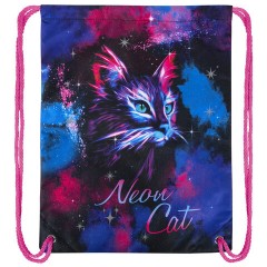 Мешок для обуви BRAUBERG PREMIUM, карман, подкладка, светоотражайка, 43х33 см, "Neon cat", 271621 Мешок для обуви BRAUBERG PREMIUM, карман, подкладка, светоотражайка, 43х33 см, "Neon cat", 271621 - фото 2