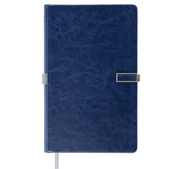 Скетчбук, слоновая кость 140 г/м2 130х210 мм, 80 л., КОЖЗАМ, застежка металл, BRAUBERG ART CLASSIC, "Inspiration", под кожу, синий, 116465 Скетчбук, слоновая кость 140 г/м2 130х210 мм, 80 л., КОЖЗАМ, застежка металл, BRAUBERG ART CLASSIC, "Inspiration", под кожу, синий, 116465 - фото 2