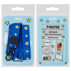 Бейдж вертикальный с 3D-печатью "Капибара" (85х54 мм), лента 45 см, СЛАЙДЕР, FUNSTER (ФАНСТЕР), 238829 - фото 10