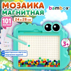 Мозаика магнитная развивающая для детей "Крокодил", стилус, 101 магнит, 10 карточек, BAMBOX, 665890 Мозаика магнитная развивающая для детей "Крокодил", стилус, 101 магнит, 10 карточек, BAMBOX, 665890 - фото 9