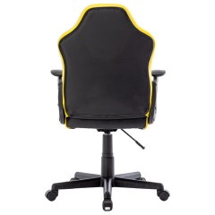 Кресло компьютерное BRABIX "Shark GM-203", экокожа, черное/желтое, 532514 Кресло компьютерное BRABIX "Shark GM-203", экокожа, черное/желтое, 532514 - фото 4