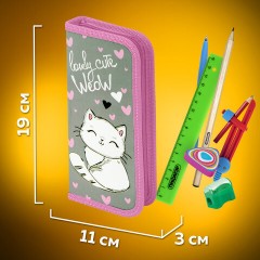 Пенал ПИФАГОР, 1 отделение, ламинированный картон, 19х9 см, "Cute Weow", 229197 Пенал ПИФАГОР, 1 отделение, ламинированный картон, 19х9 см, "Cute Weow", 229197 - фото 11