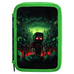 Пенал BRAUBERG, 3 отделения, полиэстер, 21х14 см, "Night warrior", 272333 - фото 2