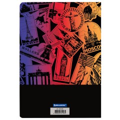 Тетрадь-словарь для записи английских слов, А5, 60 л., КОЖЗАМ, сшивка, клетка, "World", BRAUBERG, 404038 - фото 8