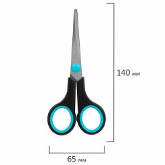 Ножницы BRAUBERG SOFT GRIP, НАБОР 3 штуки (140, 190, 230 мм), эргономичные черно-бирюзовые ручки, ВЫГОДНАЯ УПАКОВКА, 238411 Ножницы BRAUBERG SOFT GRIP, НАБОР 3 штуки (140, 190, 230 мм), эргономичные черно-бирюзовые ручки, ВЫГОДНАЯ УПАКОВКА, 238411 - фото 10
