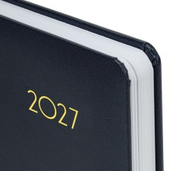 Ежедневник датированный 2027, А5, 138x213 мм, BRAUBERG "Select", балакрон, темно-синий, 117958 - фото 3