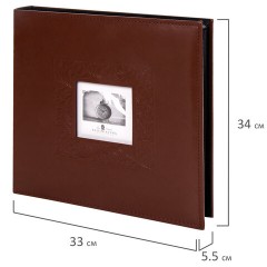 Фотоальбом BRAUBERG "Smooth brown" на 500 фото 10х15 см, под гладкую кожу, коричневый, 391177 Фотоальбом BRAUBERG "Smooth brown" на 500 фото 10х15 см, под гладкую кожу, коричневый, 391177 - фото 9