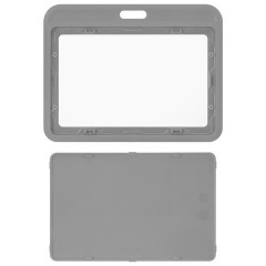 Бейдж горизонтальный (54х85 мм), серый, МАТОВАЯ ПОВЕРХНОСТЬ, BRAUBERG EXTRA, 238817 - фото 3