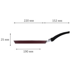 Сковорода блинная 22 см антипригарное покрытие, длинная ручка, SCOVO "Expert", СЭ-039 - фото 9