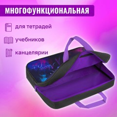 Папка на молнии с ручками BRAUBERG А4, 1 отделение, полиэстер, 80 мм, "Neon cat", 271482 - фото 12
