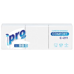 Салфетки бумажные 500 шт., 23х23 см, PROtissue COMFORT, "Big Pack", белые, КОМПЛЕКТ 10 пачек, С211 - фото 6
