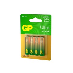 Батарейки КОМПЛЕКТ 4 шт., GP Ultra G-Tech, AA (LR6, 15А), алкалиновые, пальчиковые, 15AUA21-2CRSBC4 - фото 3