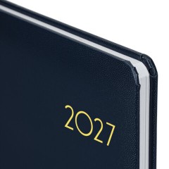 Еженедельник датированный 2027, А5, 145х215 мм, BRAUBERG "Select", балакрон, темно-синий, 118143 - фото 4
