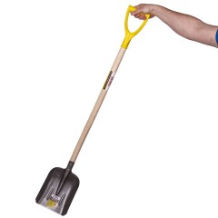 Лопата совковая из рельсовой стали ГРАНДМАСТЕР, 23х28 см, высота 130 см, деревянный черенок, 606554 - фото 3