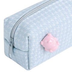 Пенал ЮНЛАНДИЯ ЮНИОР, 1 отделение, полиэстер, аппликация, "Piggy", 20х6х4 см, 273804 Пенал ЮНЛАНДИЯ ЮНИОР, 1 отделение, полиэстер, аппликация, "Piggy", 20х6х4 см, 273804 - фото 5