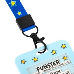 Бейдж вертикальный с 3D-печатью "Капибара" (85х54 мм), лента 45 см, СЛАЙДЕР, FUNSTER (ФАНСТЕР), 238829 - фото 3