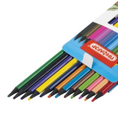 Карандаши цветные ПИФАГОР СТАНДАРТ 12 цветов, трехгранный корпус, 182087 - фото 5