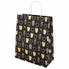 Пакет подарочный НАБОР 4 штуки новогодний 26x32x13 см, "Kraft Large", ЗОЛОТАЯ СКАЗКА, 592133 Пакет подарочный НАБОР 4 штуки новогодний 26x32x13 см, "Kraft Large", ЗОЛОТАЯ СКАЗКА, 592133 - фото 4