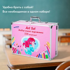 Набор ЮНОГО ХУДОЖНИКА "Mermaid" для рисования и творчества в кейсе ЮНЛАНДИЯ ПРЕМИУМ, 238 предметов, 664635 Набор ЮНОГО ХУДОЖНИКА "Mermaid" для рисования и творчества в кейсе ЮНЛАНДИЯ ПРЕМИУМ, 238 предметов, 664635 - фото 17