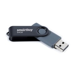 Флеш-диск 64 GB SMARTBUY Twist USB 2.0, черный, SB064GB2TWK Флеш-диск 64 GB SMARTBUY Twist USB 2.0, черный, SB064GB2TWK - фото 3