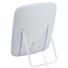 Зеркало настольное с LED-подсветкой для макияжа, 24х17 см, 3 режима свечения, аккумулятор 800 mAh, цвет белый, WBZ (ВБЗ), 609333 - фото 3