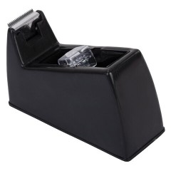 Диспенсер для клейкой ленты шириной до 26 мм, ЧЕРНЫЙ (лента в подарок!), утяжеленный большой, BRAUBERG, 701459 - фото 3