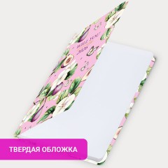 Ежедневник датированный 2026 с резинкой 145х203 мм, А5, BRAUBERG, твердый, фольга, "Инжир", 117337 - фото 11