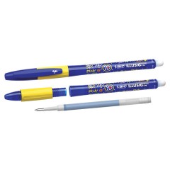 Ручка стираемая гелевая с грипом BIC "Gelocity Illusion", СИНЯЯ, корпус синий, линия 0,3 мм, 516518 Ручка стираемая гелевая с грипом BIC "Gelocity Illusion", СИНЯЯ, корпус синий, линия 0,3 мм, 516518 - фото 5