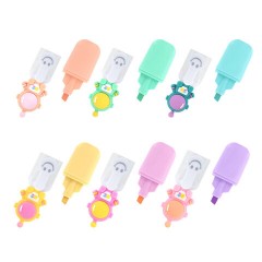 Набор текстовыделителей с топперами 6 ЦВЕТОВ ПАСТЕЛЬ, "КОСМО", линия 1-4 мм, FUNSTER (ФАНСТЕР), 152654 - фото 9