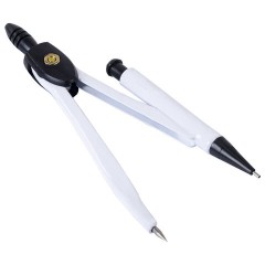 Готовальня ПИФАГОР, 8 предметов: циркуль 120 мм, чертежные принадлежности, металлический пенал, 210859 - фото 4