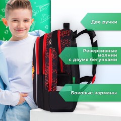 Рюкзак BRAUBERG KIDS MIND с пеналом в комплекте, 2 отделения, "Fiery Road", 40х28х18 см, 273177 Рюкзак BRAUBERG KIDS MIND с пеналом в комплекте, 2 отделения, "Fiery Road", 40х28х18 см, 273177 - фото 16