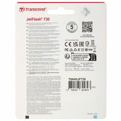 Флеш-диск 64 GB TRANSCEND JetFlash 730, USB 3.1, белый, TS64GJF730 Флеш-диск 64 GB TRANSCEND JetFlash 730, USB 3.1, белый, TS64GJF730 - фото 5