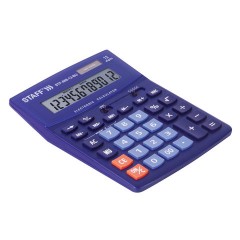 Калькулятор настольный STAFF STF-888-12-BU (200х150 мм) 12 разрядов, двойное питание, СИНИЙ, 250455 Калькулятор настольный STAFF STF-888-12-BU (200х150 мм) 12 разрядов, двойное питание, СИНИЙ, 250455 - фото 3