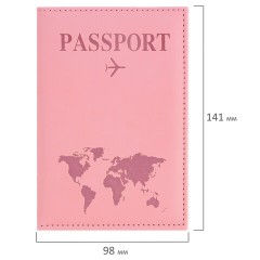 Обложка для паспорта "Passport map", экокожа soft-touch, розовая, STAFF, 238759 Обложка для паспорта "Passport map", экокожа soft-touch, розовая, STAFF, 238759 - фото 6