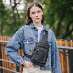 Рюкзак однолямочный HEIKKI PROMPT (ХЕЙКИ), 2 отделения, черный, 30х16х6 см, 273926 - фото 18