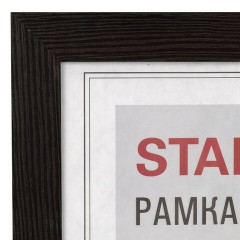 Рамка 30х40 см, небьющаяся, багет 30 мм, МДФ, STAFF "Style", цвет венге, 391340 - фото 3