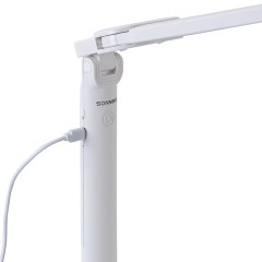 Настольная лампа / светильник беспроводная SONNEN PT-201, органайзер, USB, LED, 5 Вт, 3 режима, белый, 238781 - фото 13