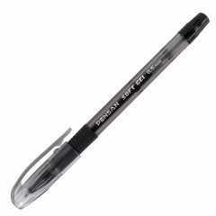 Ручка гелевая с грипом PENSAN "Soft Gel Fine", ЧЕРНАЯ, игольчатый узел 0,5 мм, линия 0,4 мм, 2420/12 Ручка гелевая с грипом PENSAN "Soft Gel Fine", ЧЕРНАЯ, игольчатый узел 0,5 мм, линия 0,4 мм, 2420/12 - фото 3