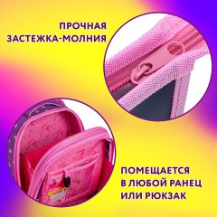 Папка для тетрадей ЮНЛАНДИЯ А4, 1 отделение, пластик, на молнии, "Donut worry", 272136 Папка для тетрадей ЮНЛАНДИЯ А4, 1 отделение, пластик, на молнии, "Donut worry", 272136 - фото 8